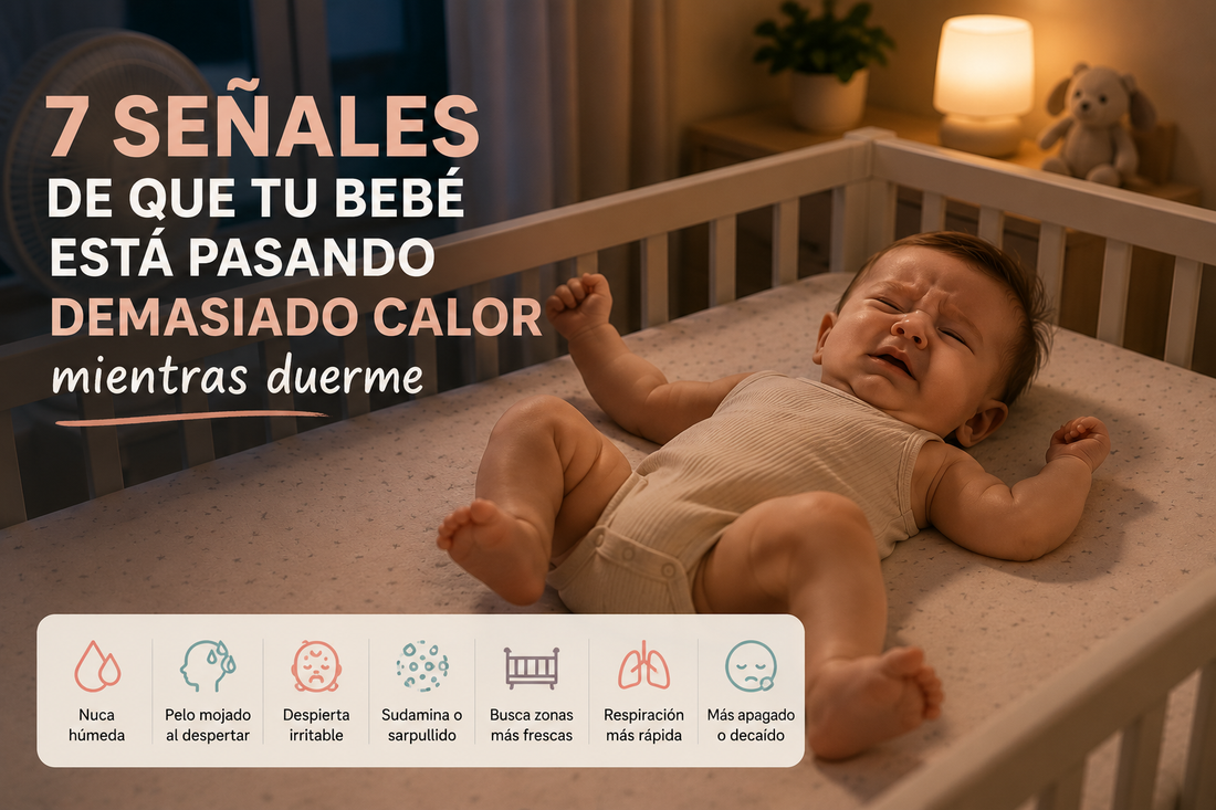 7 señales de que tu bebé está pasando demasiado calor mientras duerme