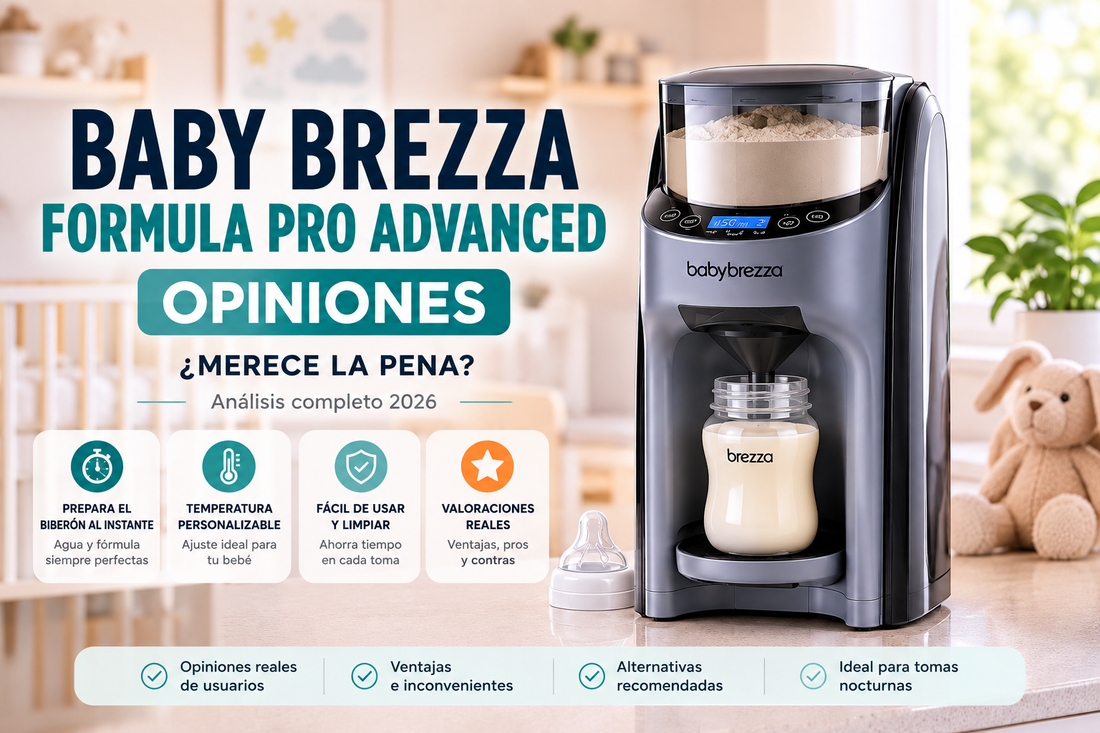 Baby Brezza Formula Pro Advanced preparando un biberón de fórmula