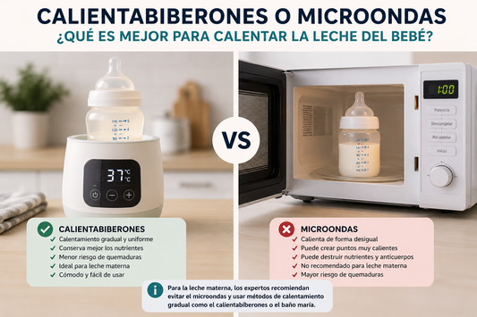 Calientabiberones o microondas ¿Qué es mejor?