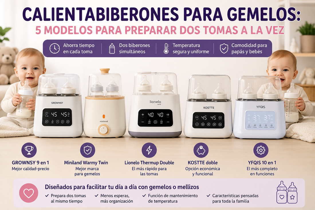 Calienta biberones para gemelos
