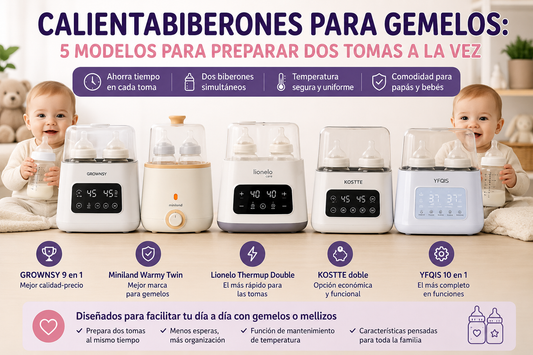 Calienta biberones para gemelos