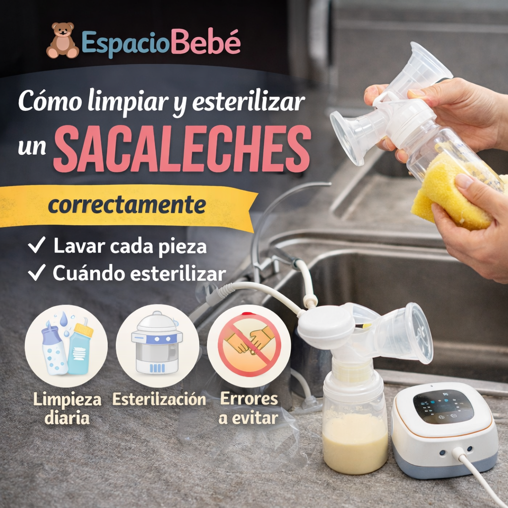 Cómo limpiar y esterilizar un sacaleches