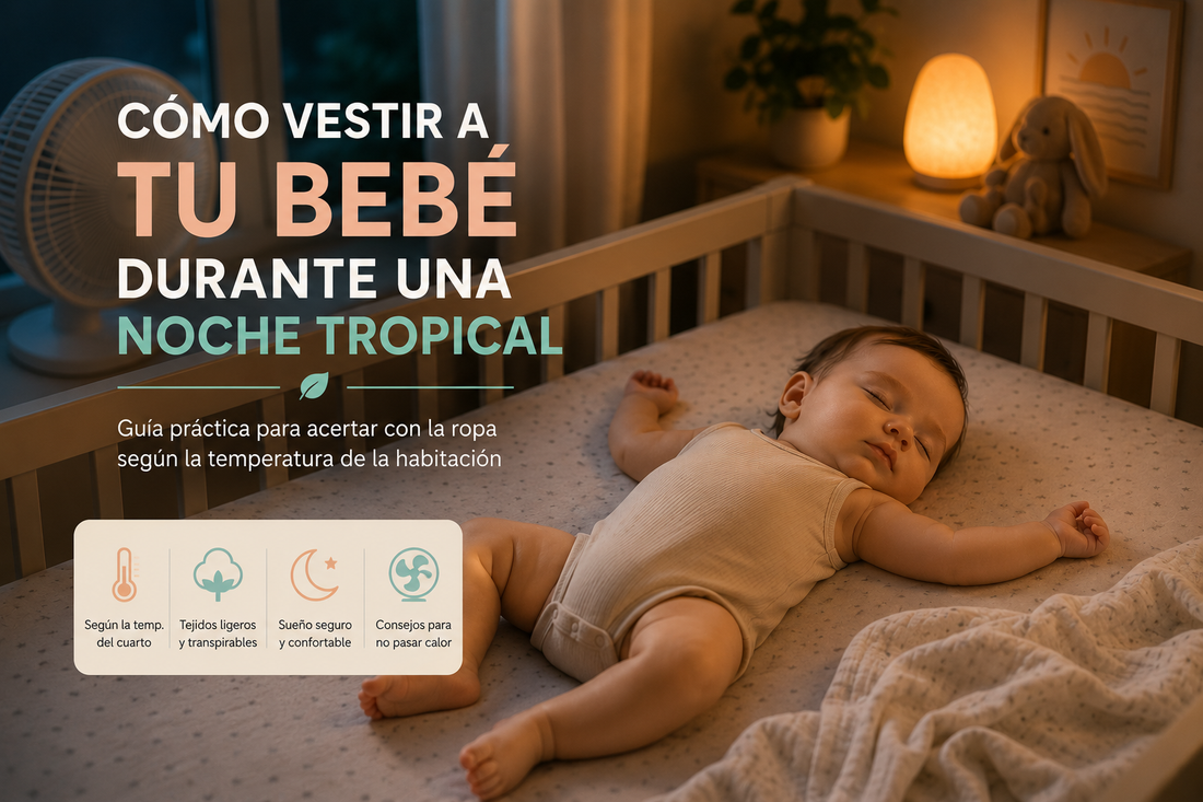 Cómo vestir a un bebé durante una noche tropical