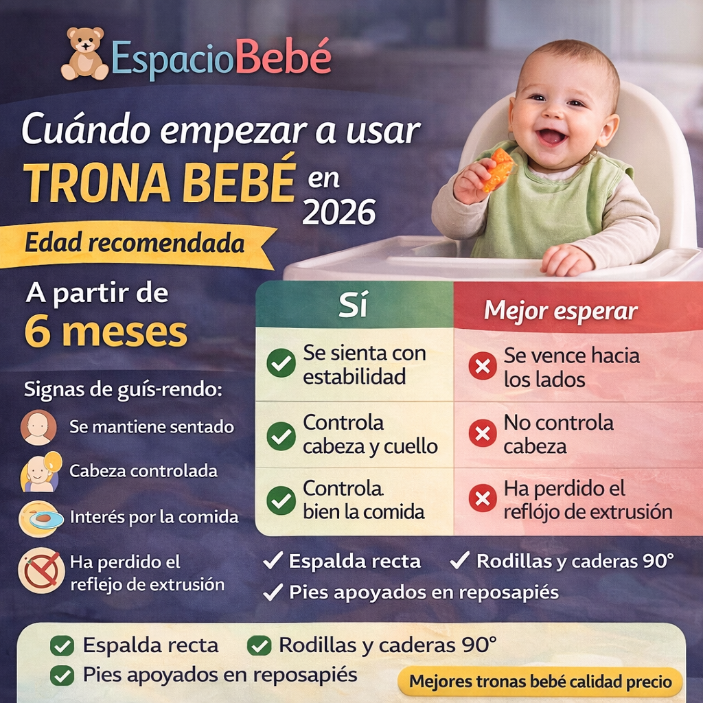 Cuándo empezar a usar trona bebé