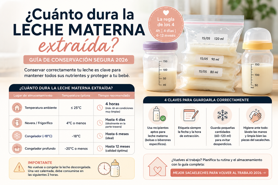 Cuánto dura la leche materna extraída