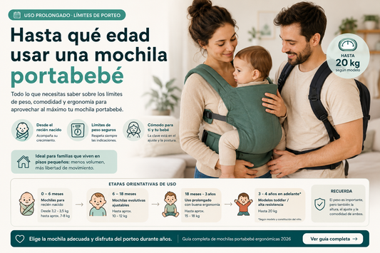 Hasta qué edad se puede usar una mochila portabebé