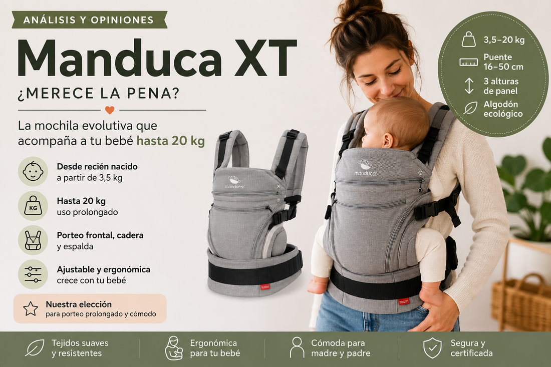 Manduca XT mochila portabebé evolutiva hasta 20 kg