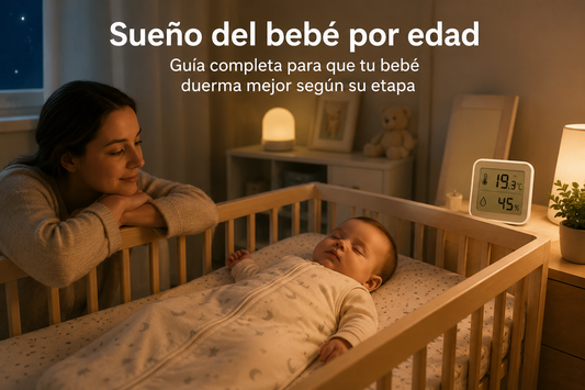 Sueño del bebé por edad en una habitación tranquila y segura con ambiente ideal para dormir