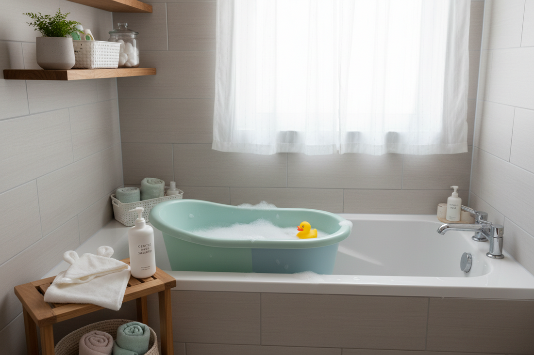 como bañar a un recién nacido