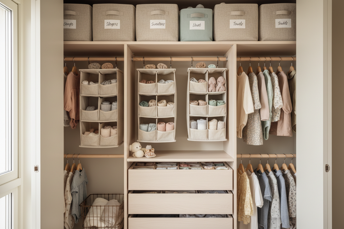 Cómo organizar un armario con bebé