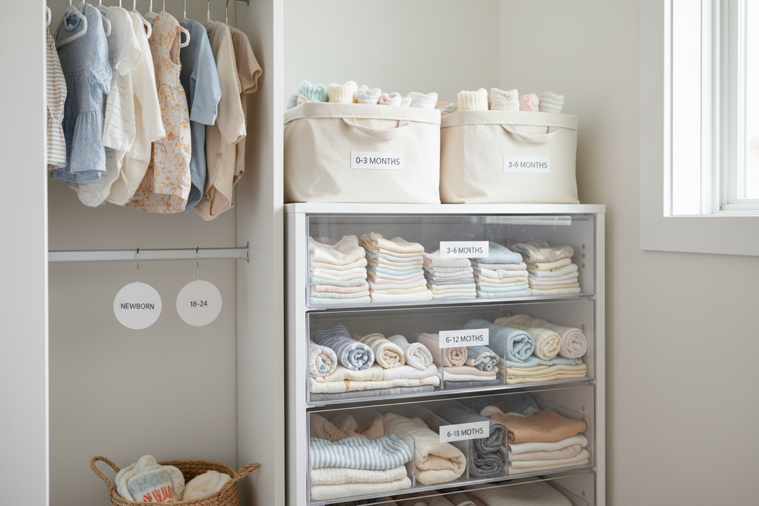 organizar ropa bebé por tallas