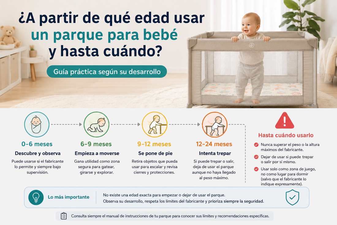 edad para usar parque de bebé