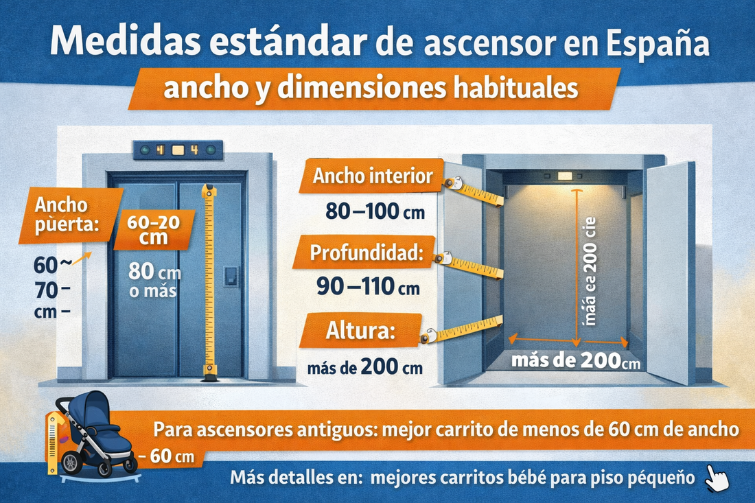 Medidas estándar de ascensor en España: ancho y dimensiones habituales