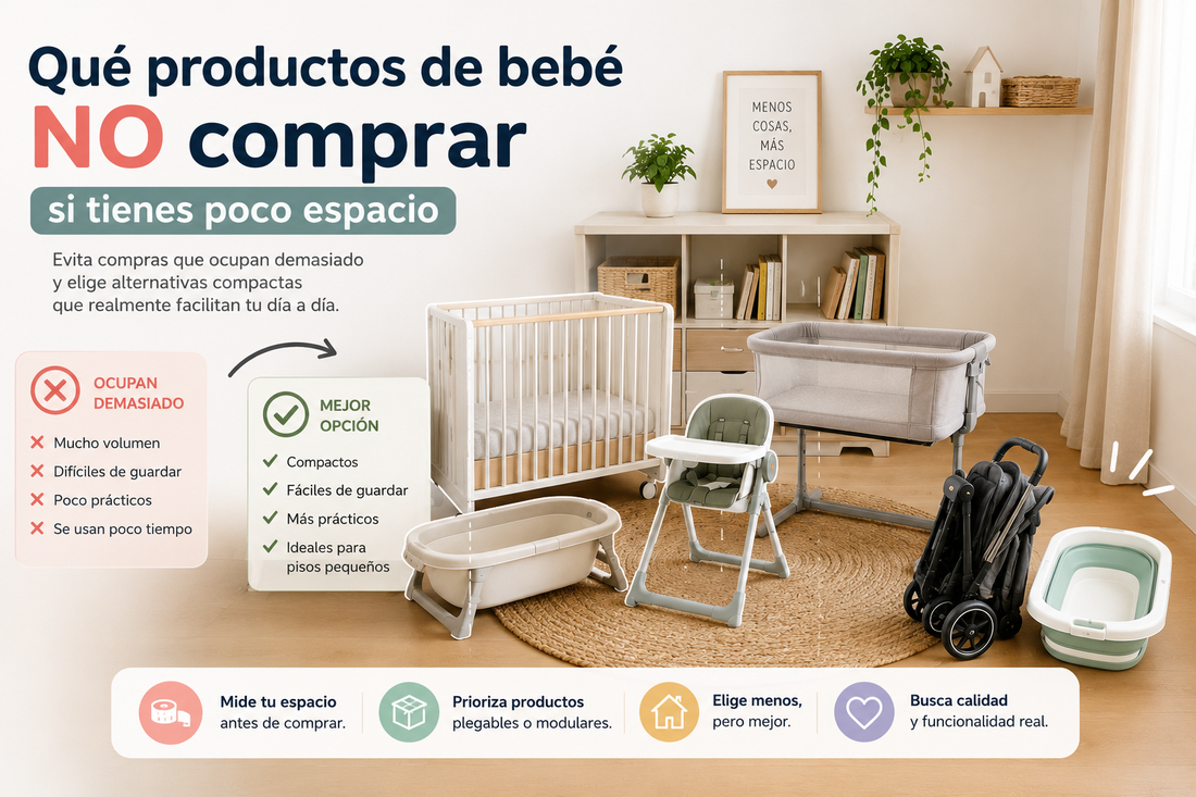 Qué productos de bebé NO comprar si tienes poco espacio