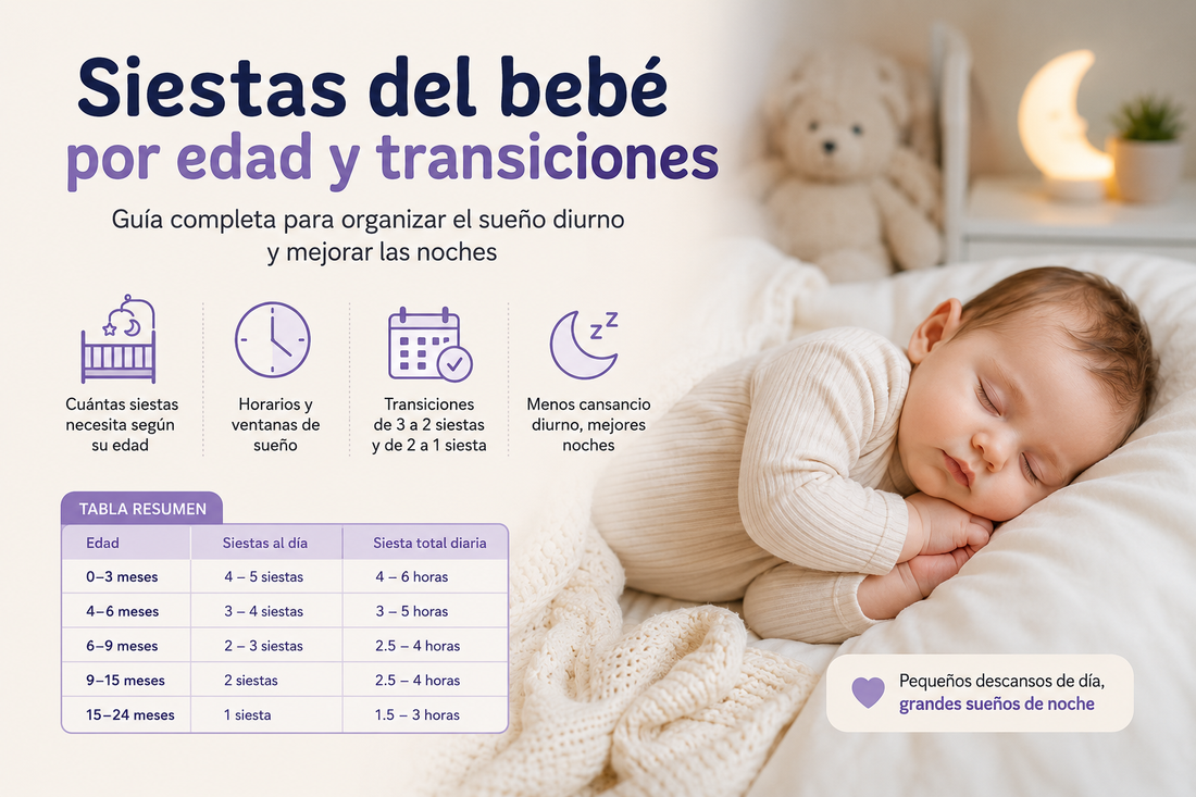 siesta del bebé por edad